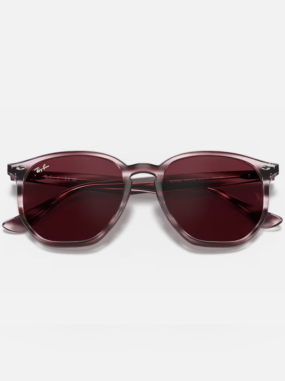 Ray-Ban Translucent Burgundy Sunglasses